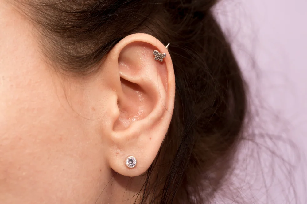 Ear piercing at Deb's Hair & Beauty Proserpine